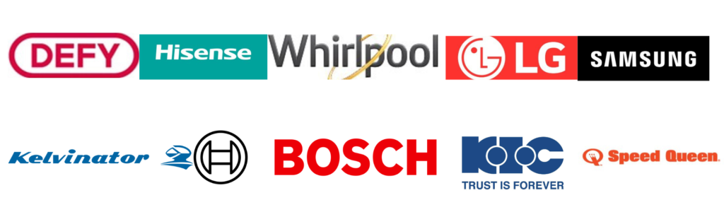 Major appliance brands that we service.